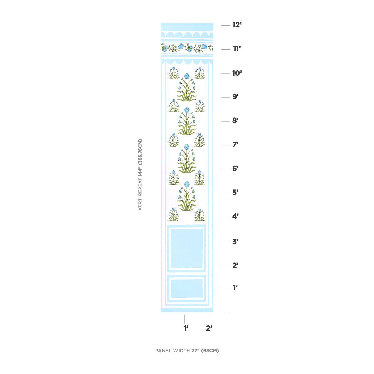 ROYAL-POPPY-PANEL-B-BLUE-SCHUMACHER-5014441