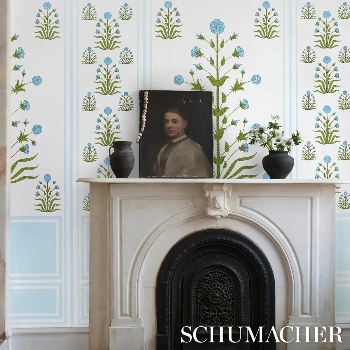 ROYAL-POPPY-PANEL-B-BLUE-SCHUMACHER-5014441