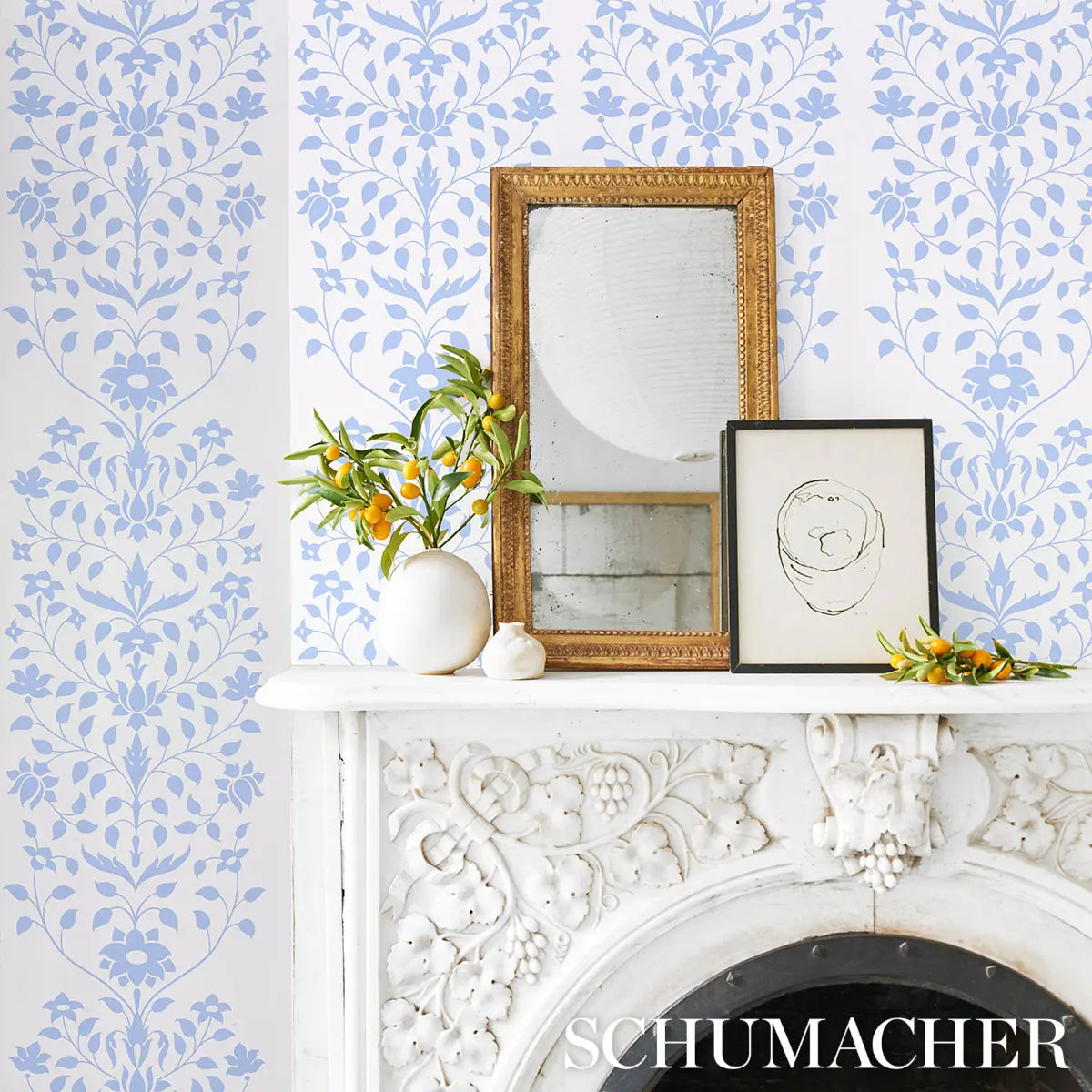 JAIPUR-MUGHAL-FLOWER-BLUE-SCHUMACHER-5014460