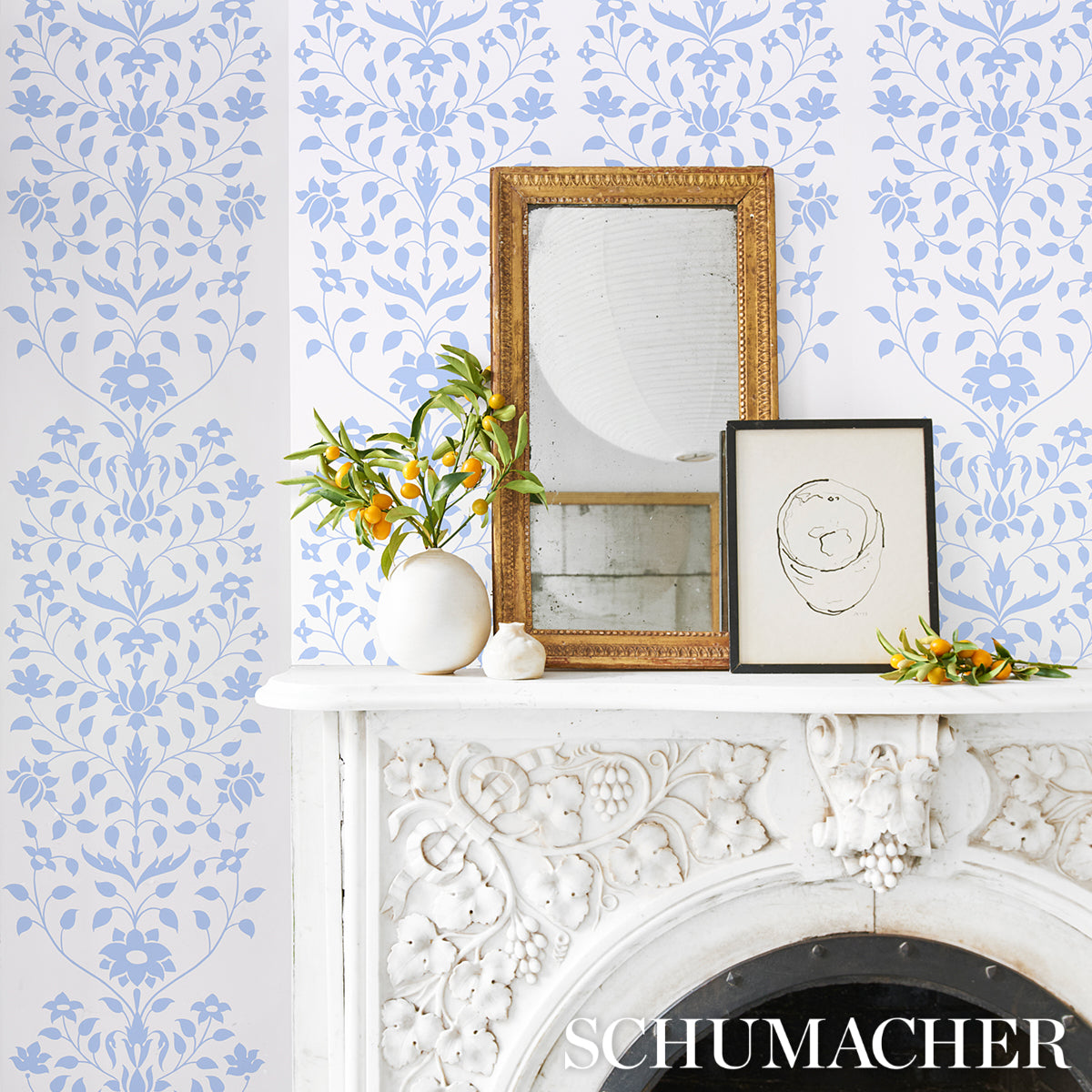 JAIPUR-MUGHAL-FLOWER-BLUE-SCHUMACHER-5014462