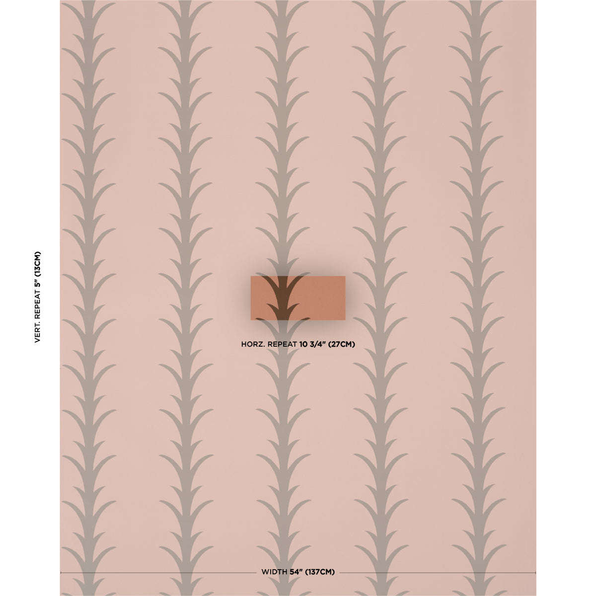 ACANTHUS-STRIPE-BROWN-ON-ROSEWOOD-SCHUMACHER-5014778