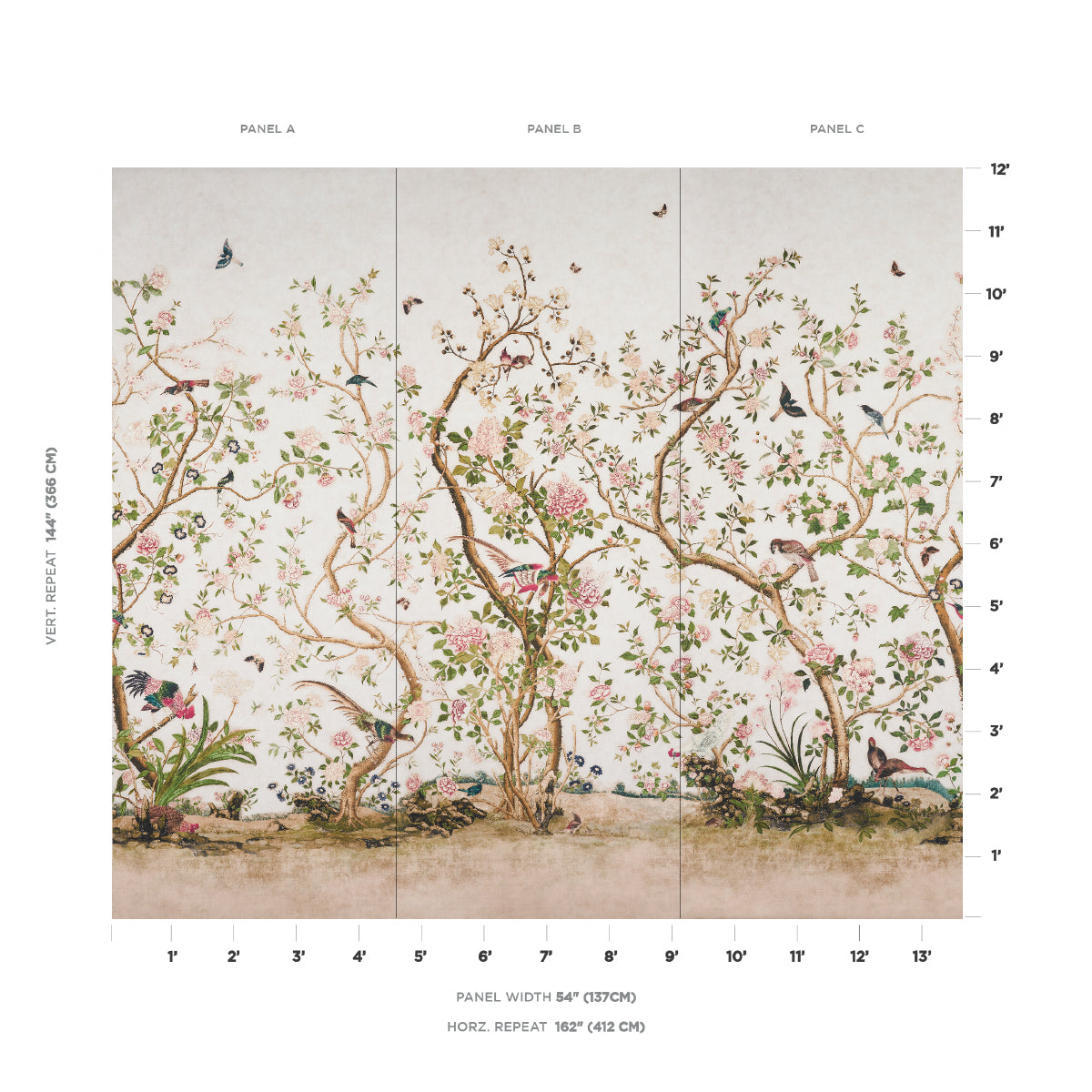 LES-OISEAUX-PANEL-SET-IVORY-SCHUMACHER-5015151