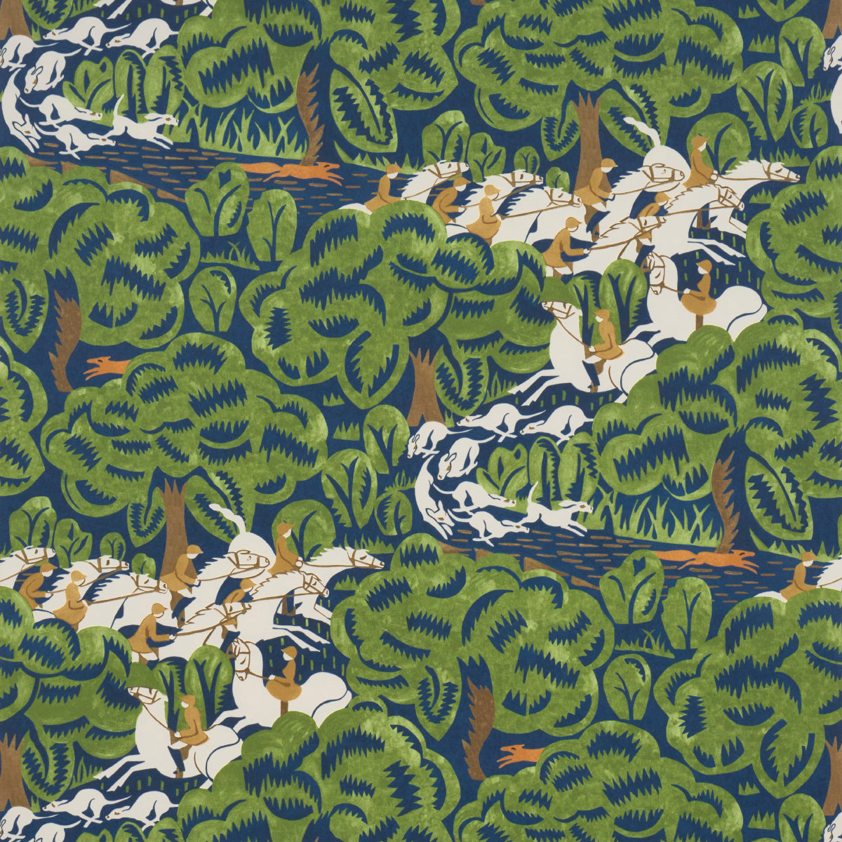 MARGARET-SCHLOEMANS-FOX-CHASE-NAVY-GREEN-SCHUMACHER-5016151