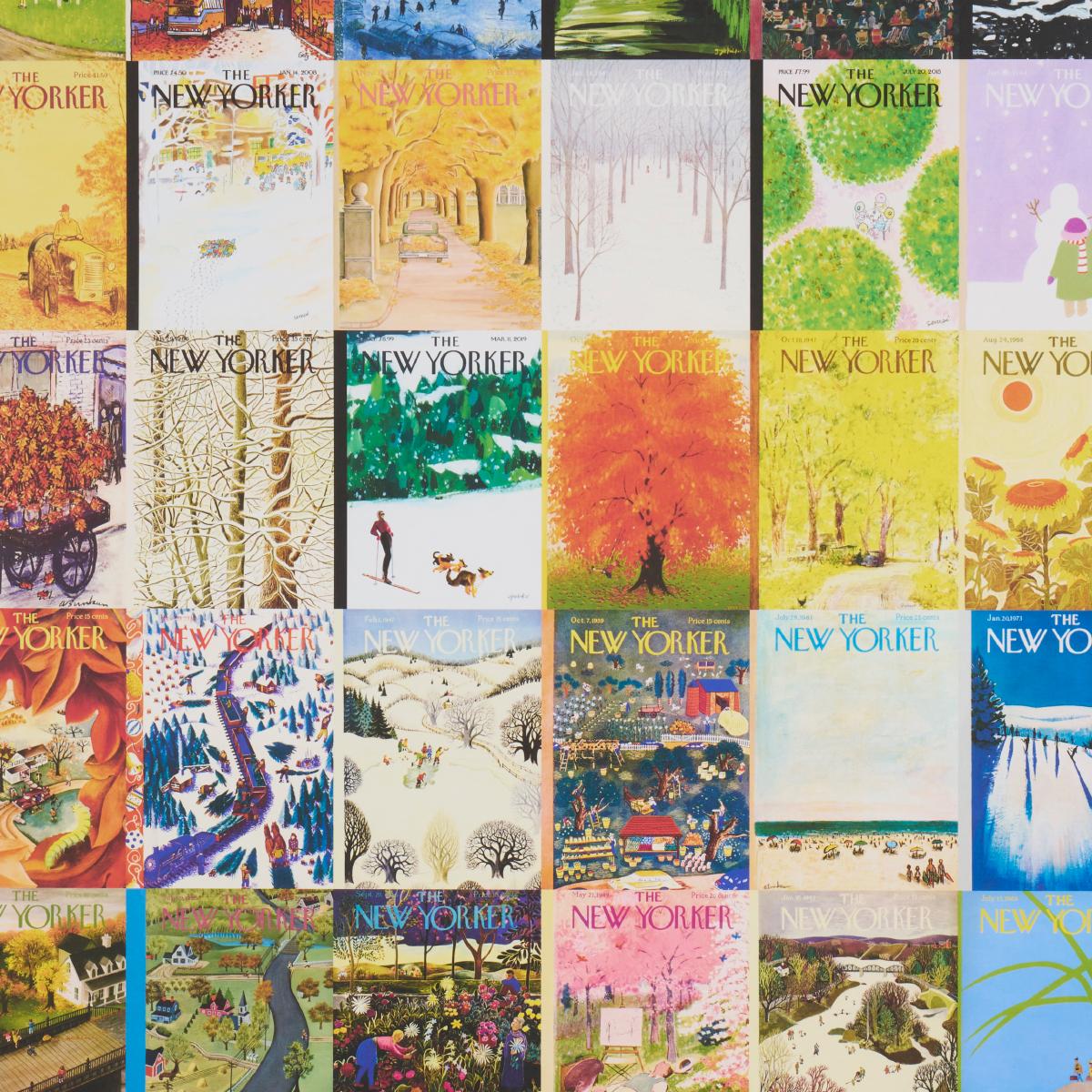 Schumacher Wallpaper 5016180 The New Yorker Seasonal Covers in multicolor - 