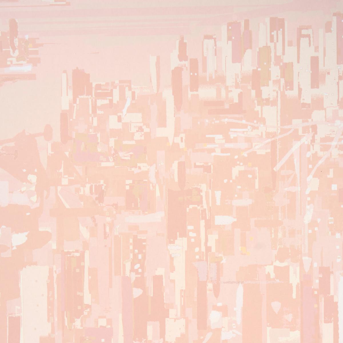 Schumacher Wallpaper 5016191 Pascal Campion's New York Skyline in Blush - 