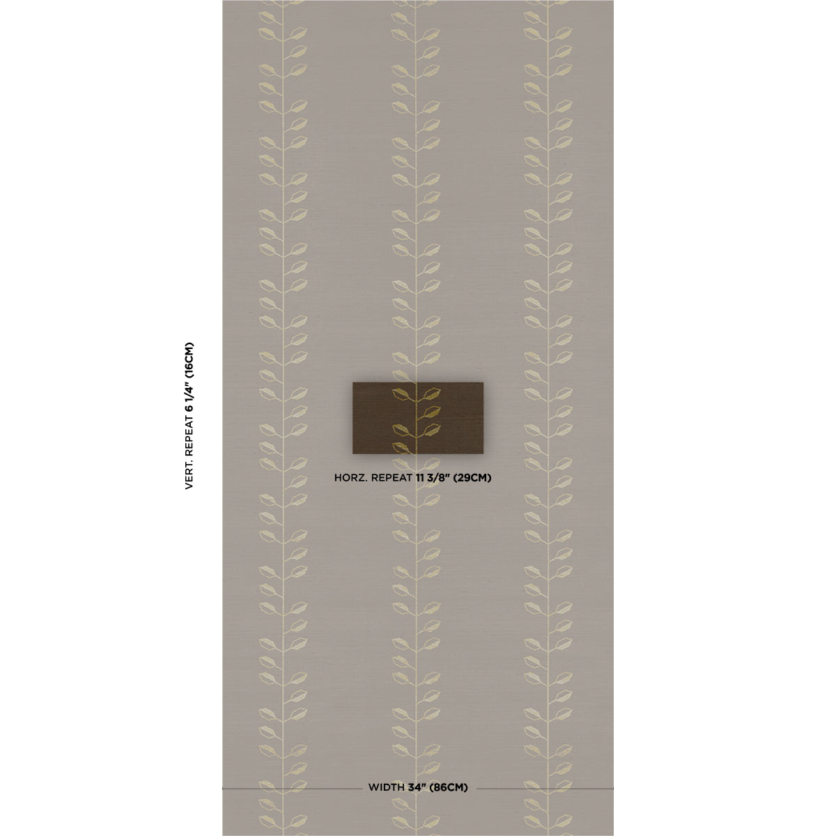 GEO-LEAF-SISAL-METALLIC-GOLD-SEPIA-SCHUMACHER-5016701