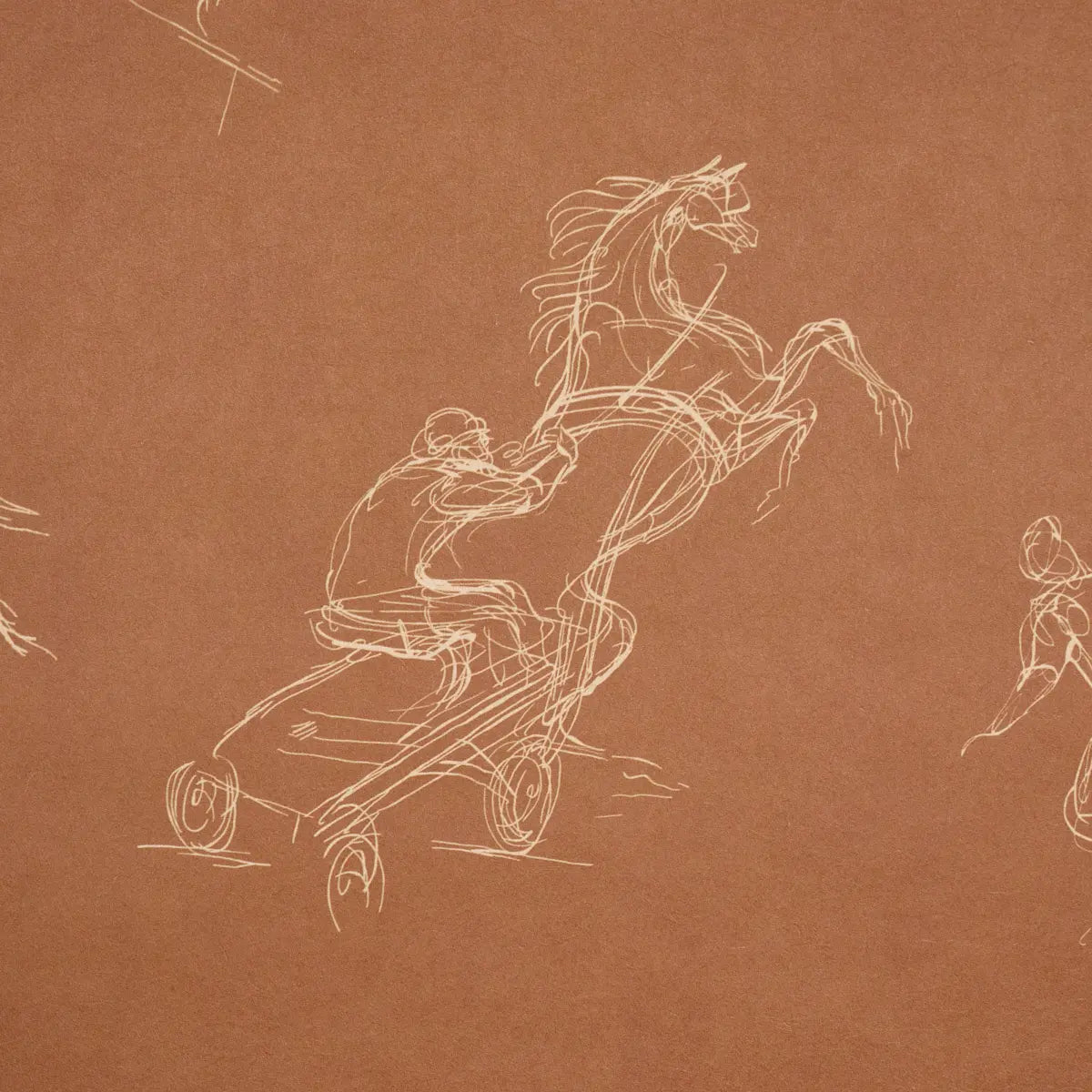 Tanbark - Earthy Brown - Schumacher 5017390 Wallcovering