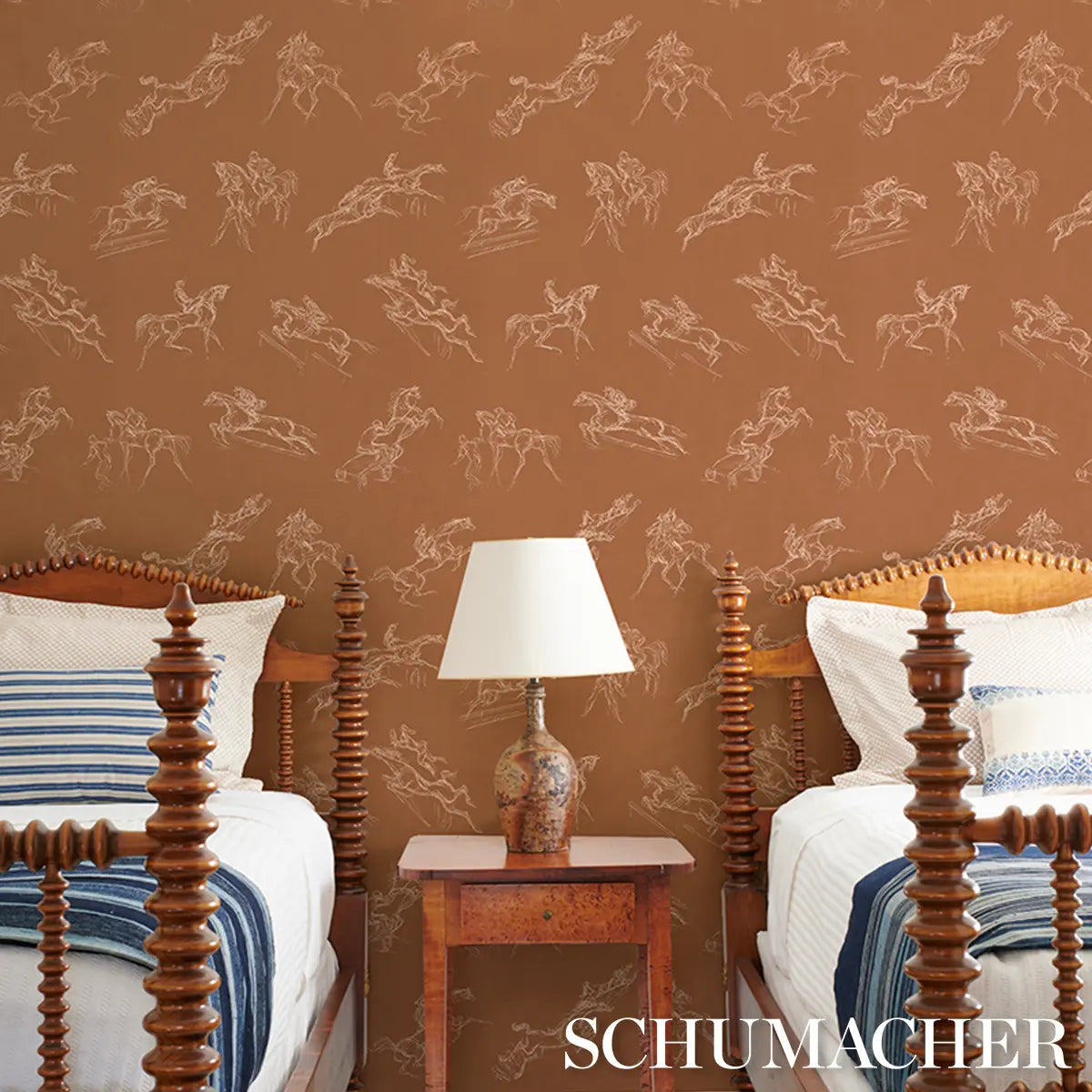 Tanbark - Earthy Brown - Schumacher 5017390 Wallcovering