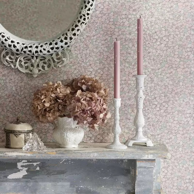 Montacute Bowhill Mica/Gold - Nina Campbell - NCW4063-05 Wallcovering