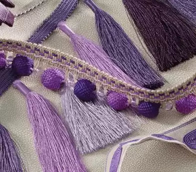 Corniche Knitted Beaded Fringe Charcoal