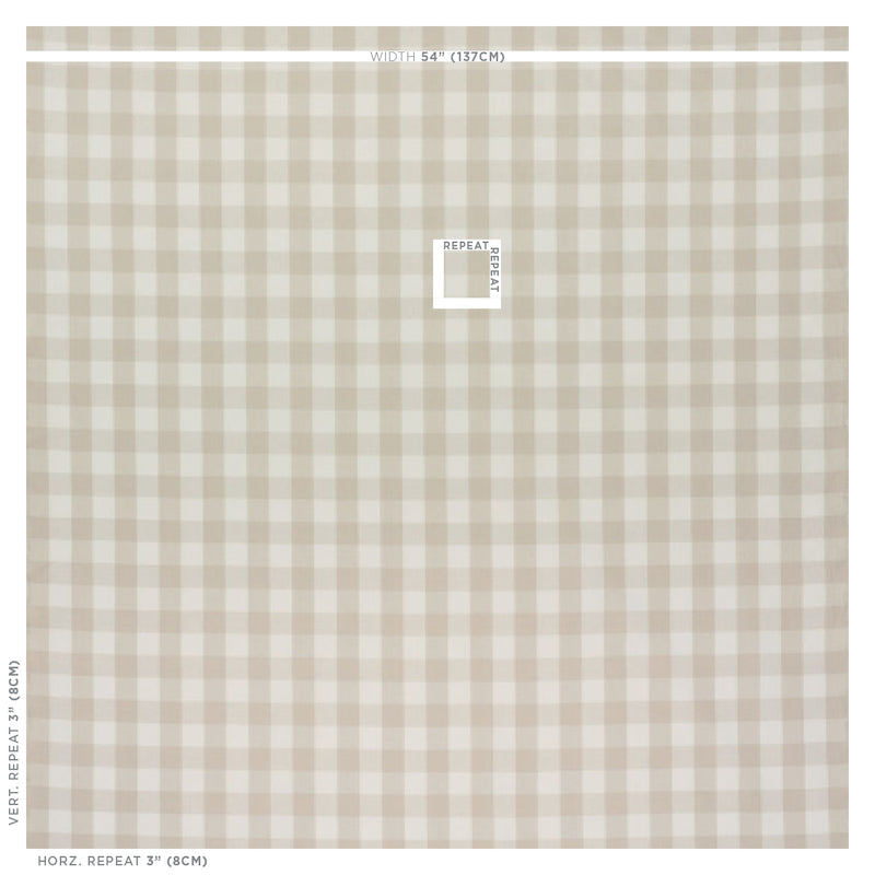 CAMDEN-COTTON-CHECK-NATURAL-SCHUMACHER-63049