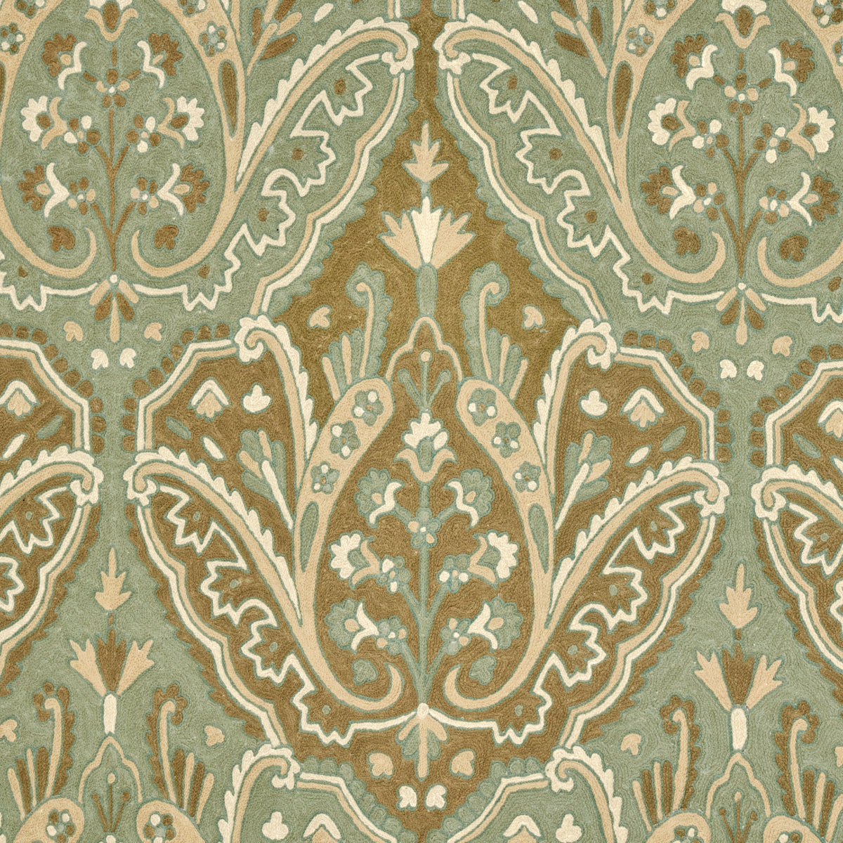 MAHARAJAH-CREWEL-EMBROIDERY-VERDIGRIS-SCHUMACHER-64810