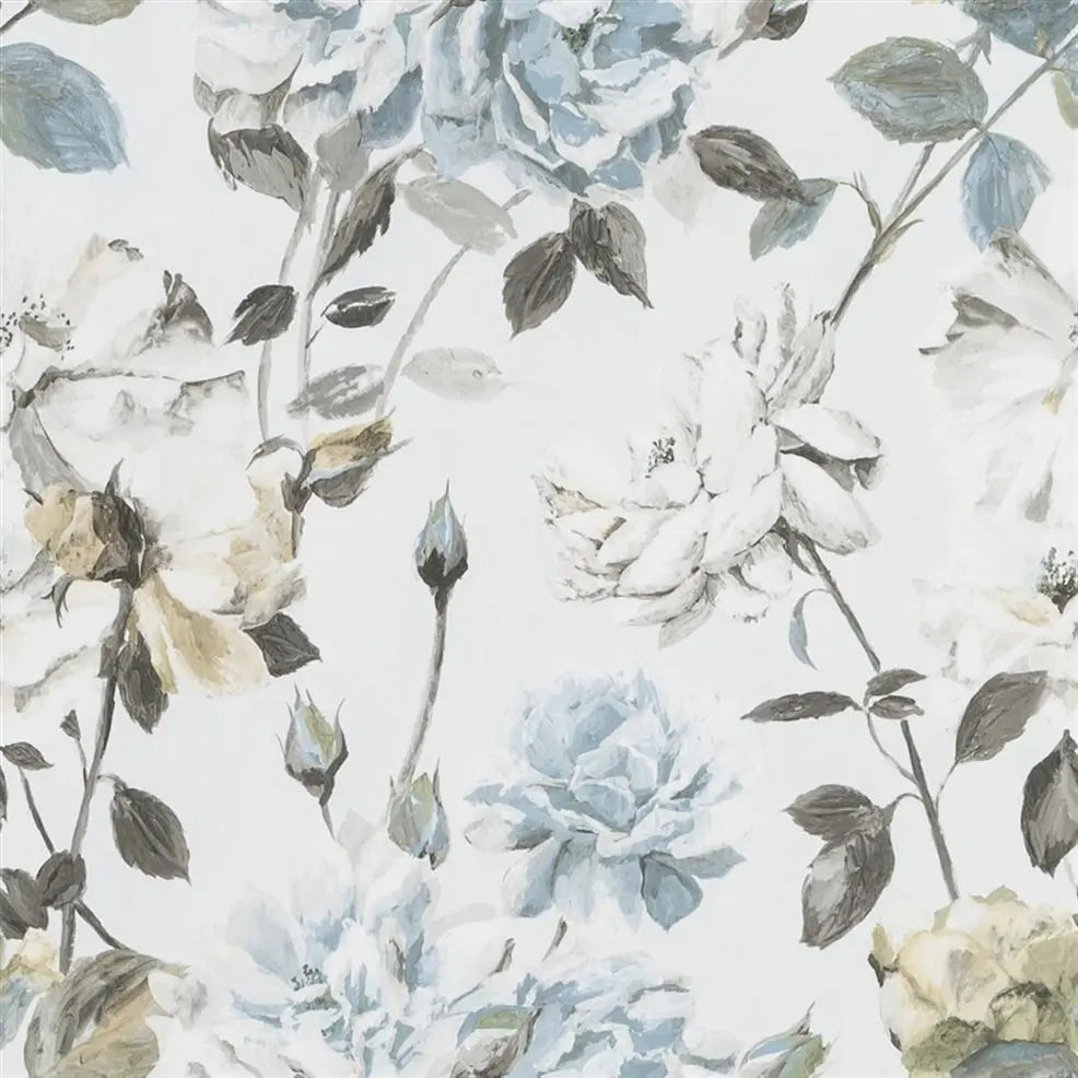 Couture Rose Wallpaper Graphite PDG711-05 by Designers Guild
