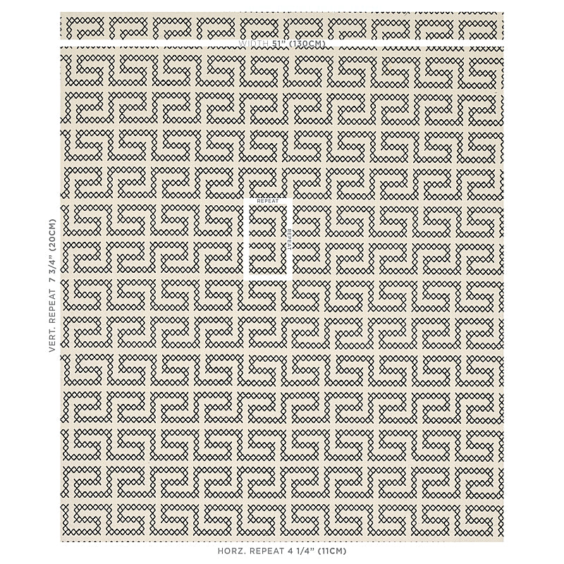 A-MAZE-EMBROIDERY-BLACK-ON-IVORY-SCHUMACHER-70230