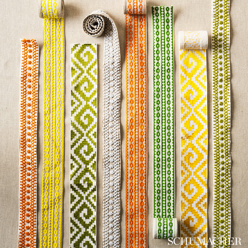 TALITHA-TAPE-YELLOW-ON-NATURAL-SCHUMACHER-70645