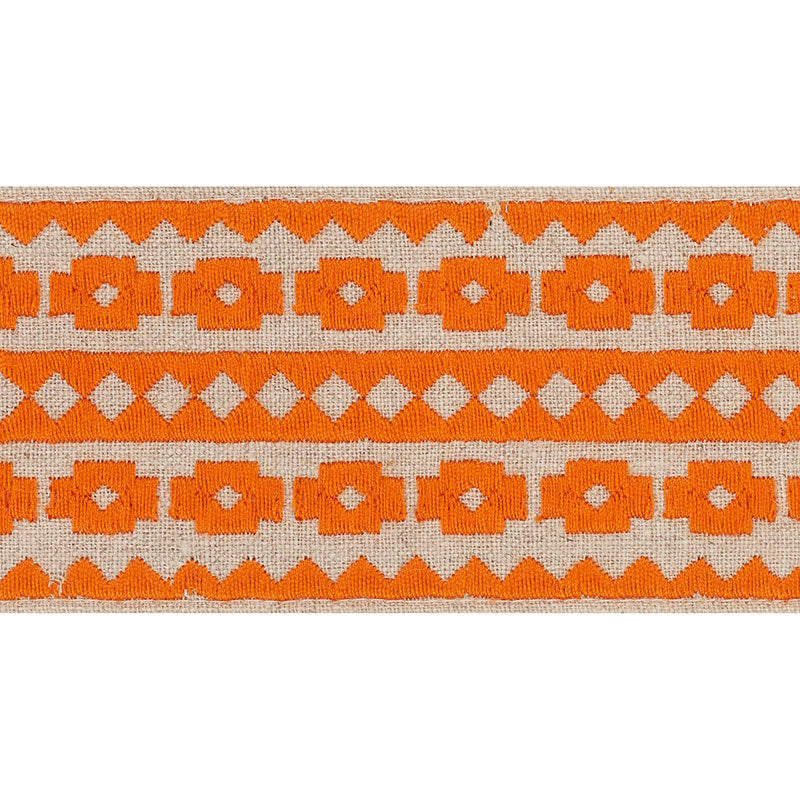 TALITHA-TAPE-ORANGE-ON-NATURAL-SCHUMACHER-70647