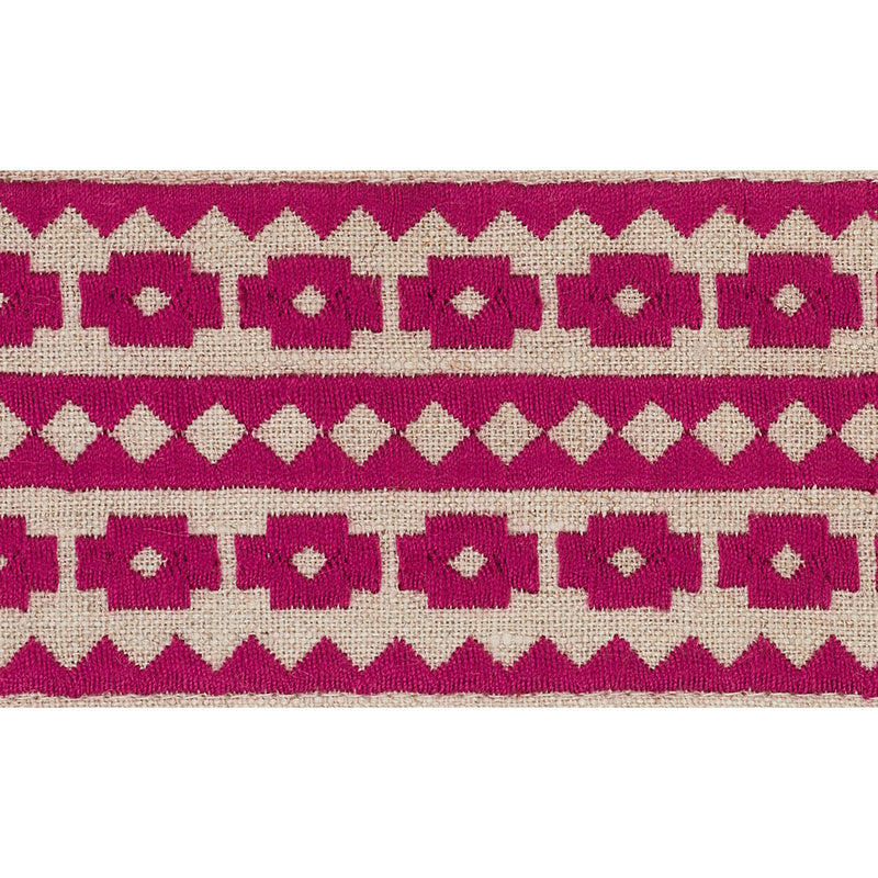 TALITHA-TAPE-FUCHSIA-ON-NATURAL-SCHUMACHER-70648