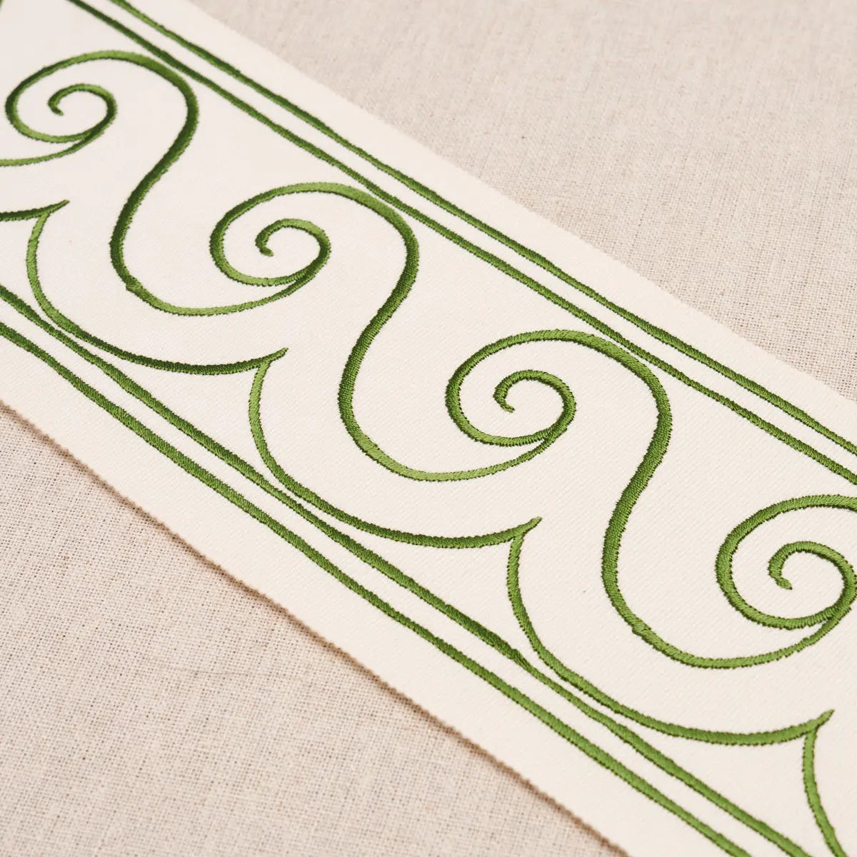 GREEK-WAVES-TRIM-GREEN-ON-IVORY-SCHUMACHER-70756