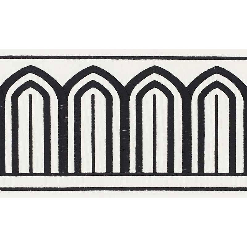 ARCHES-EMBROIDERED-TAPE-WIDE-BLACK-ON-WHITE-SCHUMACHER-70770