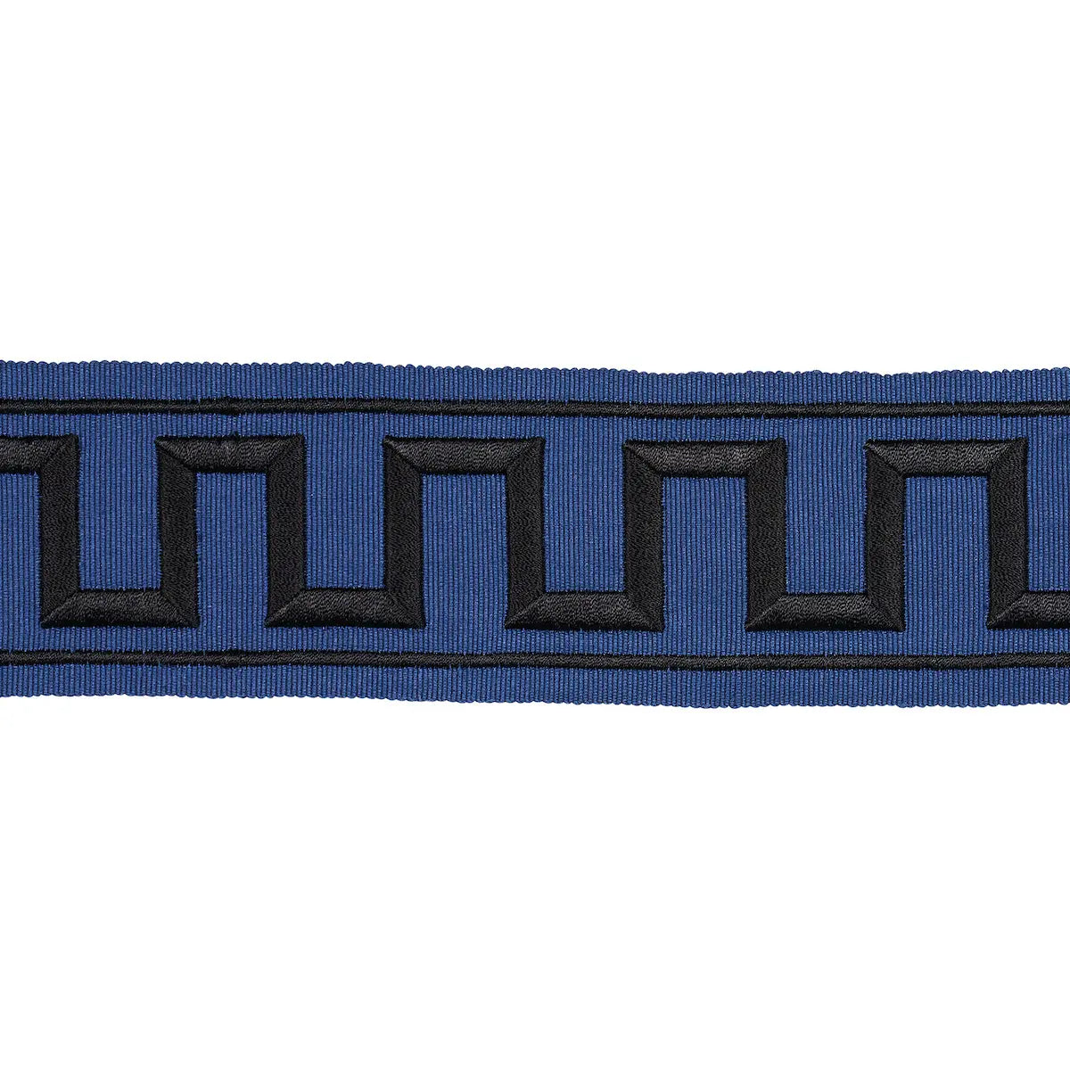 GREEK-KEY-EMBROIDERED-TAPE-BLACK-ON-NAVY-SCHUMACHER-70803