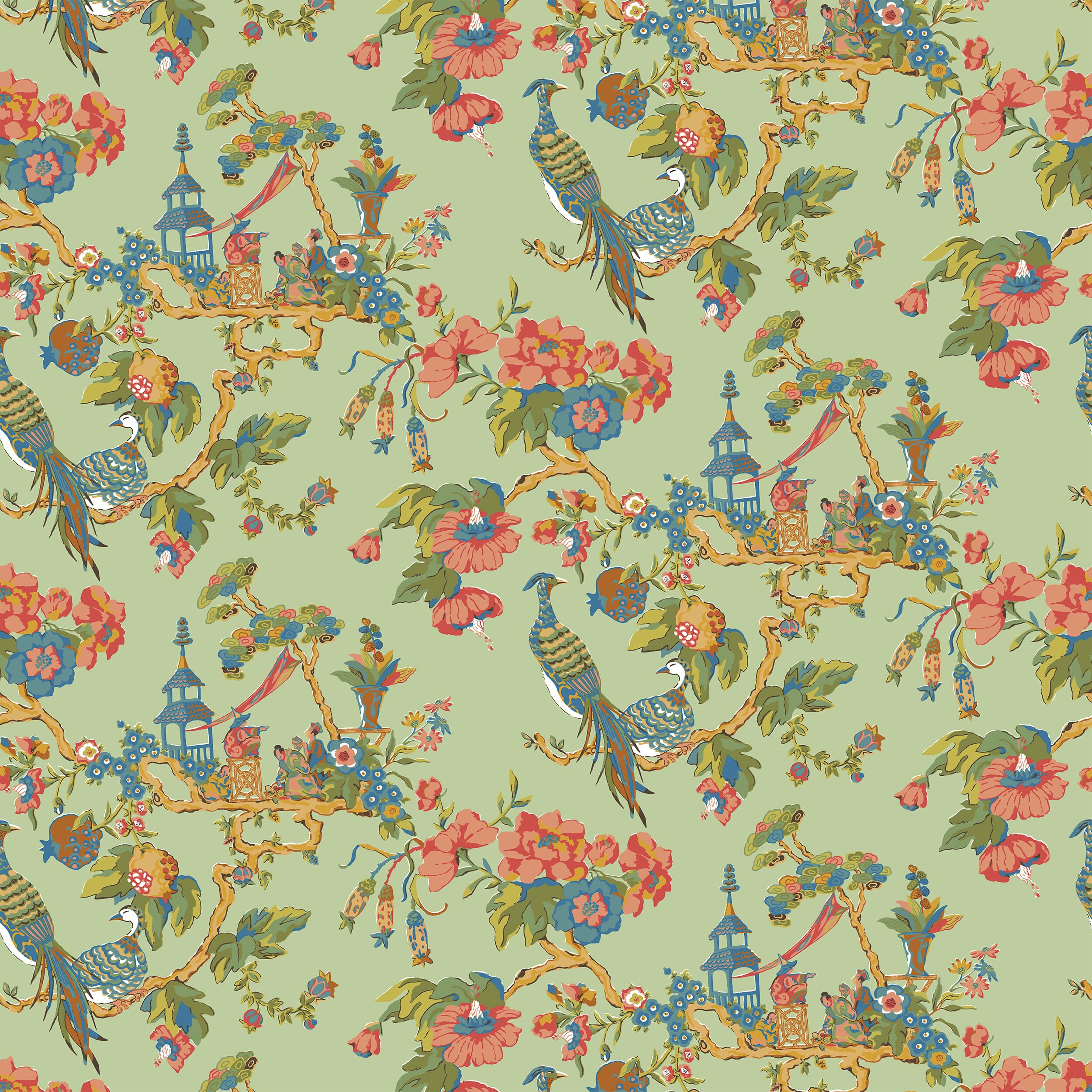 7224-15 Oriental Sage by Stout Fabric