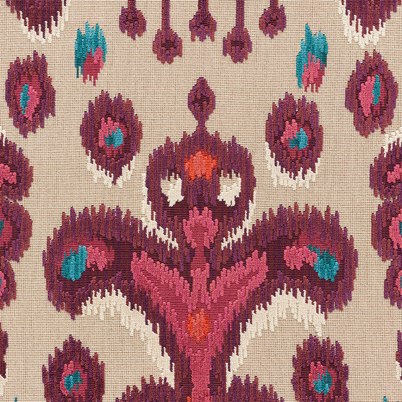 TABRIZ-IKAT-VELVET-AUBERGINE-SCHUMACHER-73931