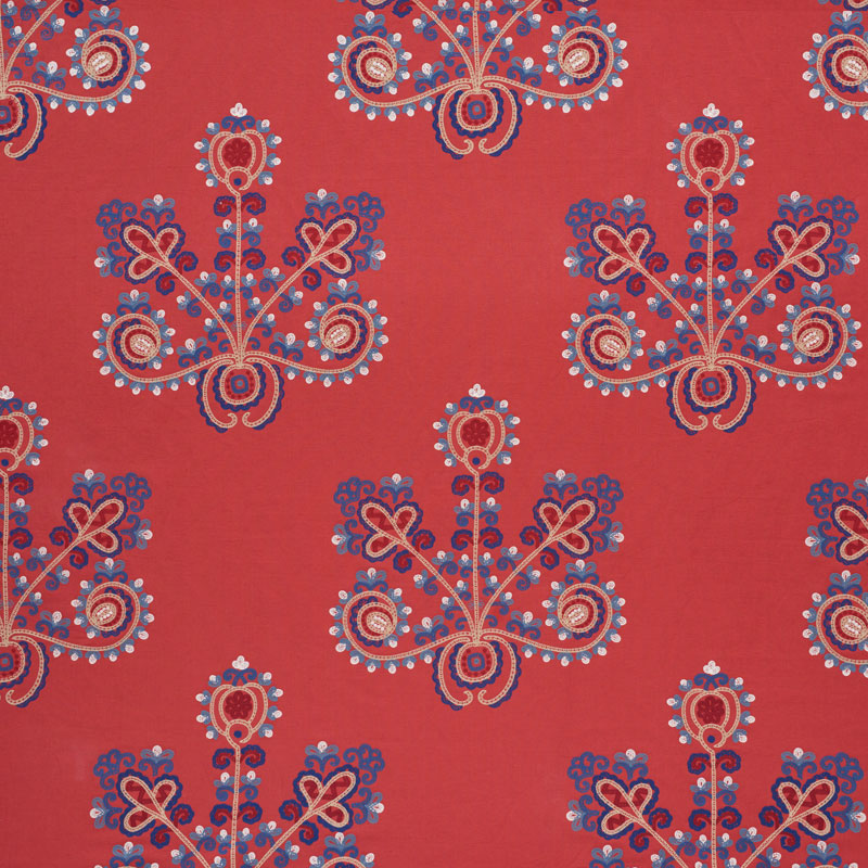 ESTRELLA-EMBROIDERY-VERMILION-SCHUMACHER-74451