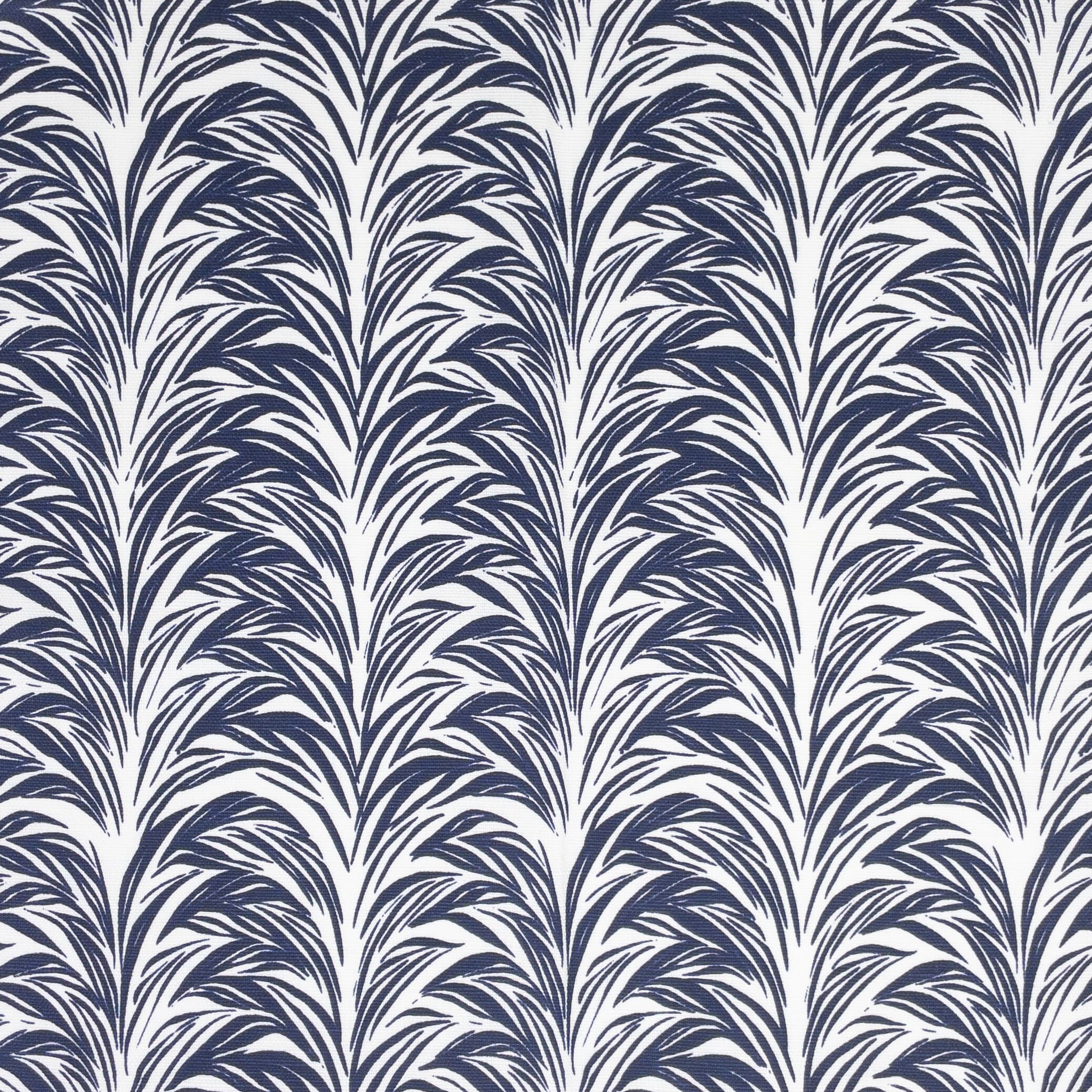 7825-2 Zebra Fern Navy by Stout Fabric
