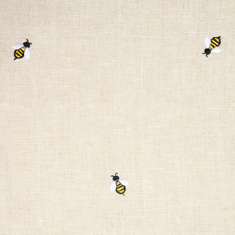 HONEY-BEE-EMBROIDERY-NATURAL-SCHUMACHER-78420