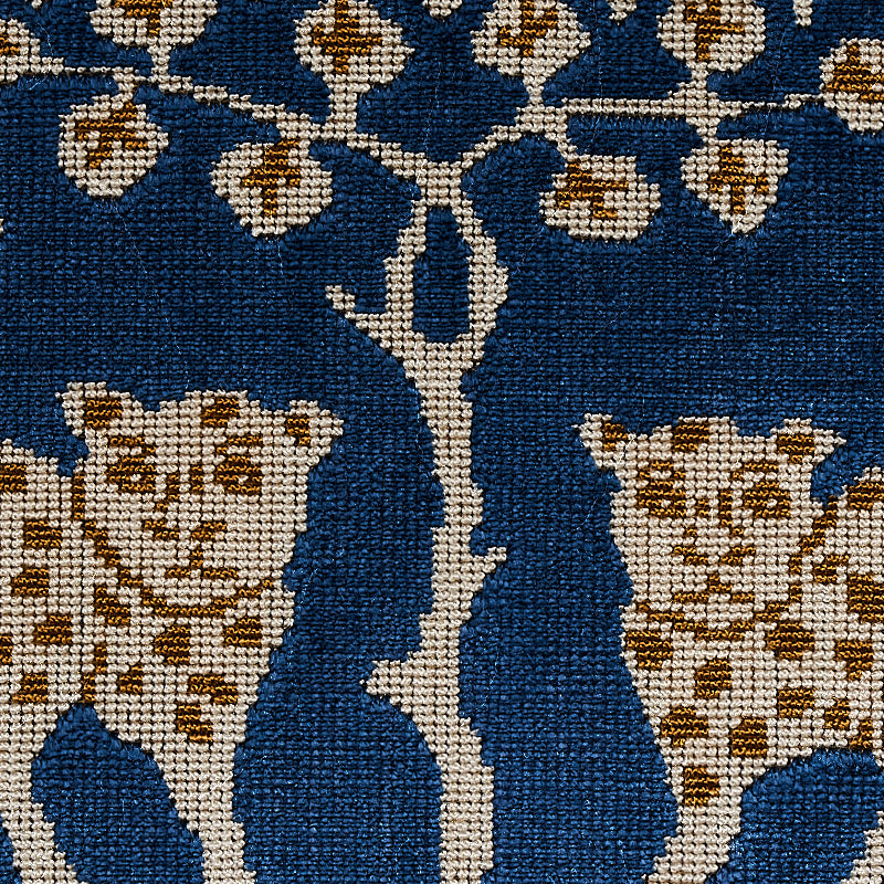 WOODLAND-LEOPARD-VELVET-SAPPHIRE-SCHUMACHER-80082