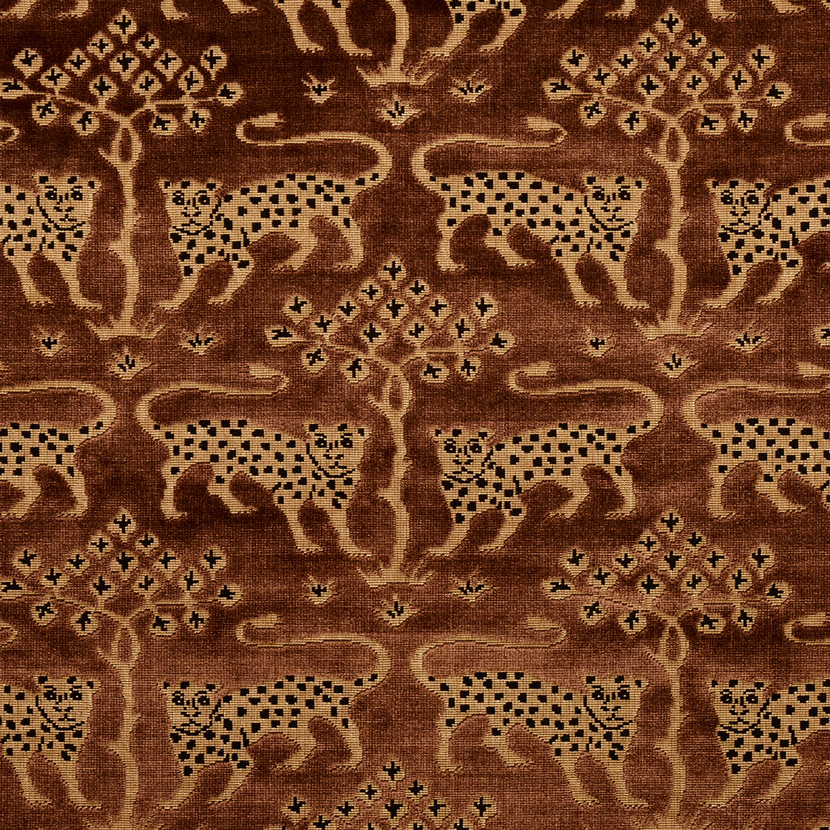 WOODLAND-LEOPARD-VELVET-SEPIA-SCHUMACHER-80083