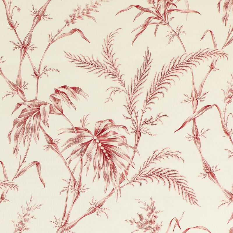 Brunschwig & Fils Fabric 8020124.19 Lauziere Print Red