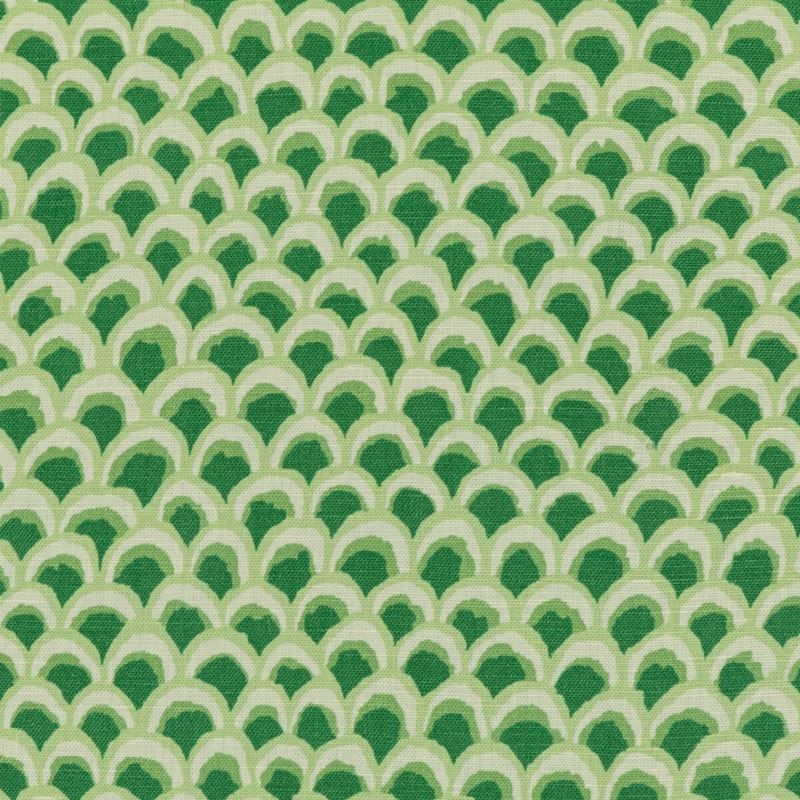 Brunschwig & Fils Fabric 8020126.3 Pave Ii Print Green