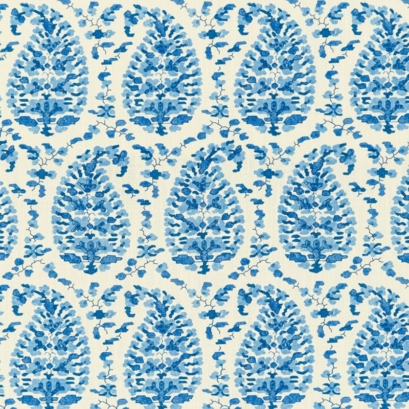 Brunschwig & Fils Fabric 8020130.5 Rougier Print Blue