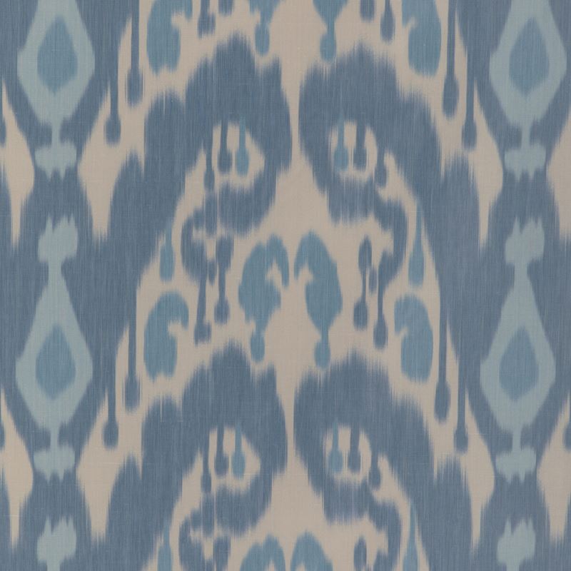 Brunschwig & Fils Fabric 8023146.155 Bukara Warp Print Blue