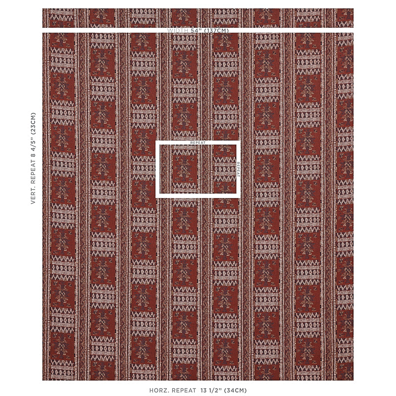 MARACENA-JACQUARD-RED-SCHUMACHER-80631