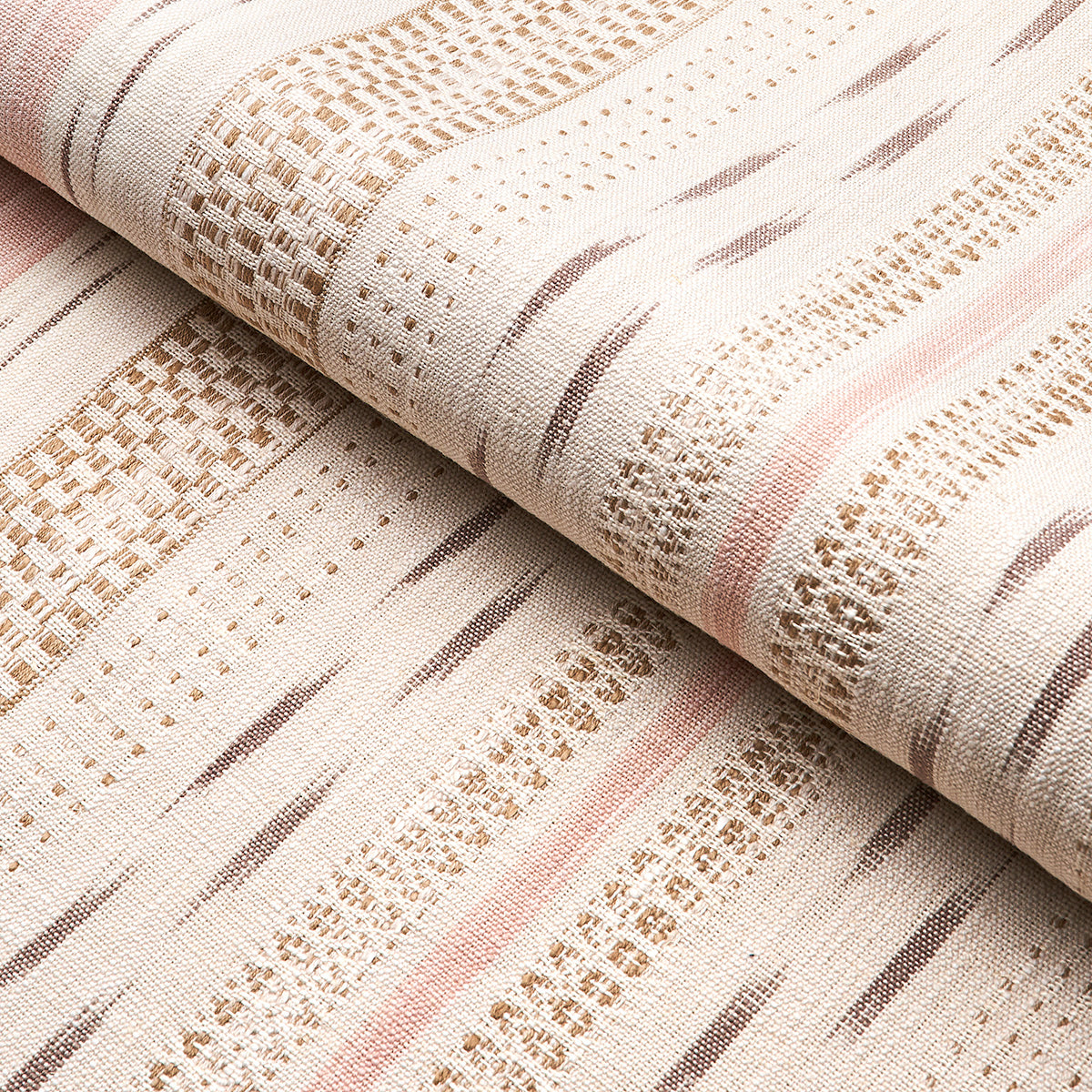 MIRZA-IKAT-STRIPE-BLUSH-ON-NATURAL-SCHUMACHER-82111