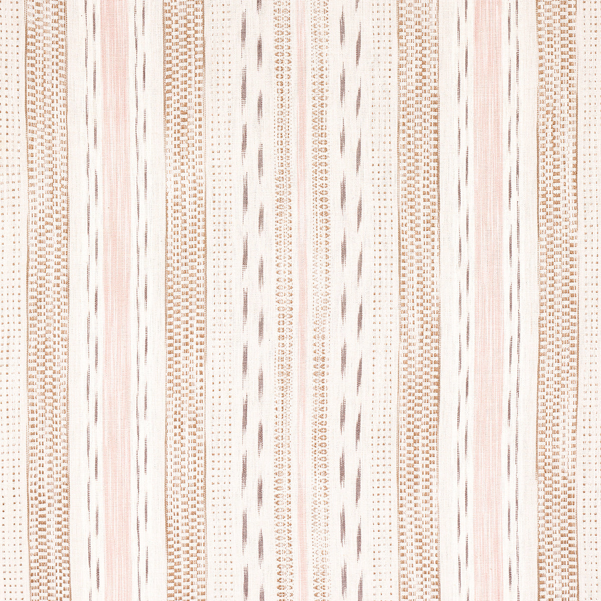 MIRZA-IKAT-STRIPE-BLUSH-ON-NATURAL-SCHUMACHER-82111