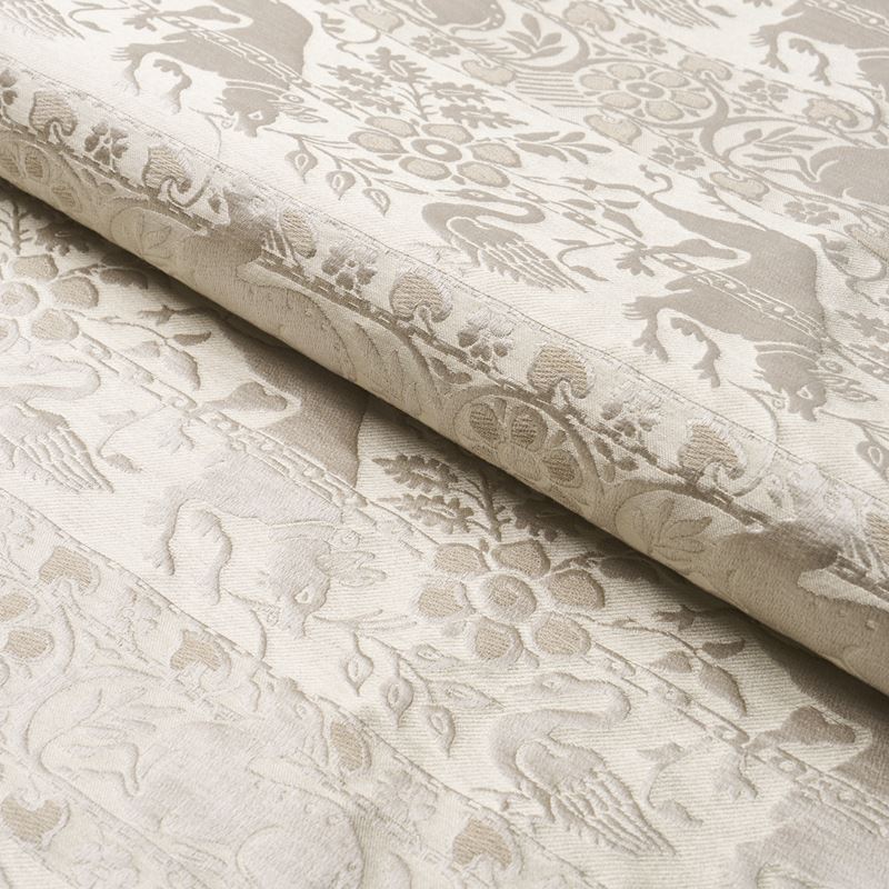 Schumacher Fabric 83121 Animali Stone