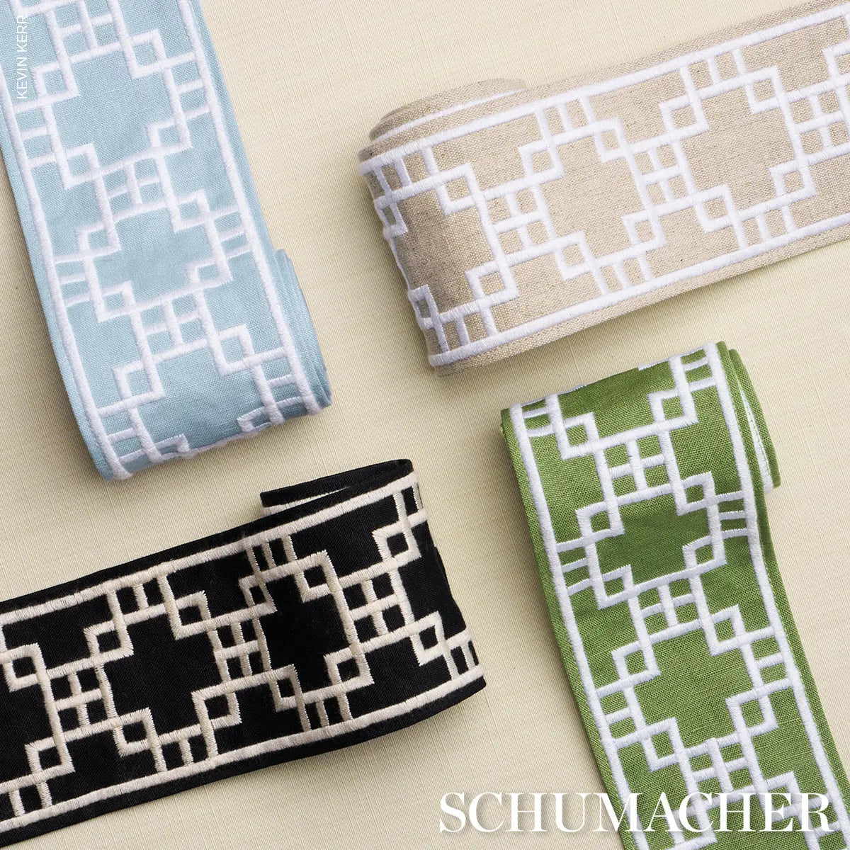 SQUARED-AWAY-TRELLIS-TAPE-GREEN-SCHUMACHER-83590