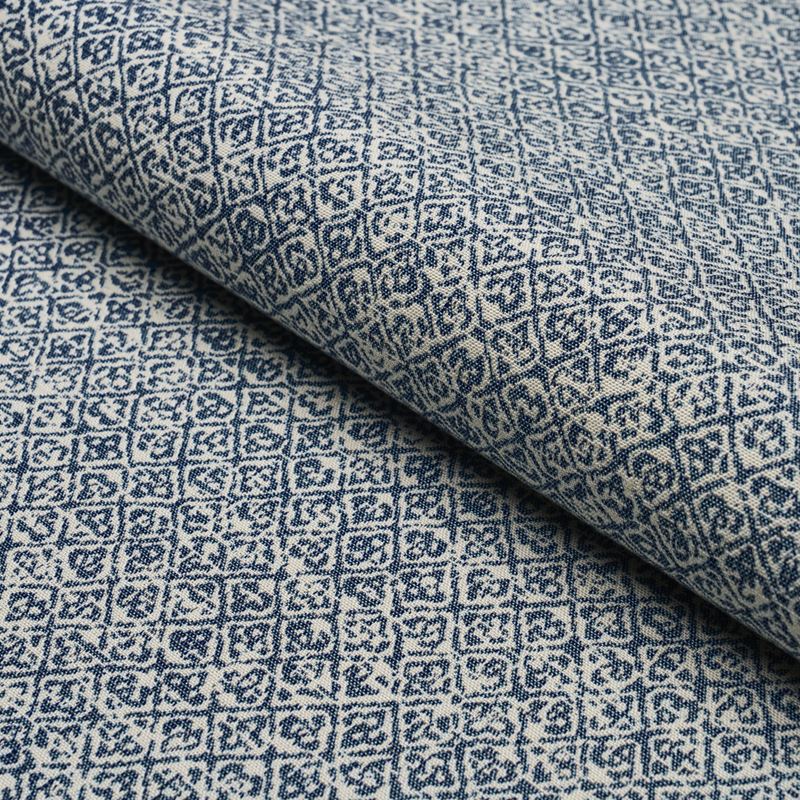 Schumacher Fabric 84303 Sarong Weave Indoor/Outdoor Indigo