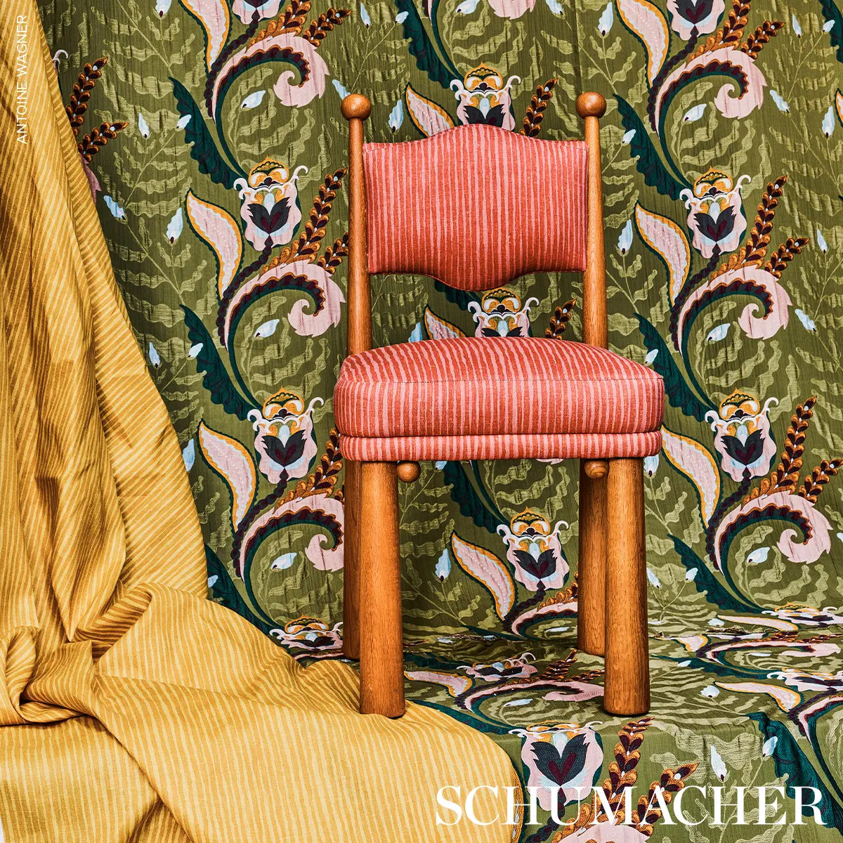 Jaipur Fantaisie - Moss - Schumacher 85491 Fabric