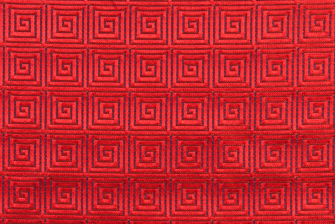Endlesstime - Coca Cola Red On Deep Sky - Scalamandre Fabric