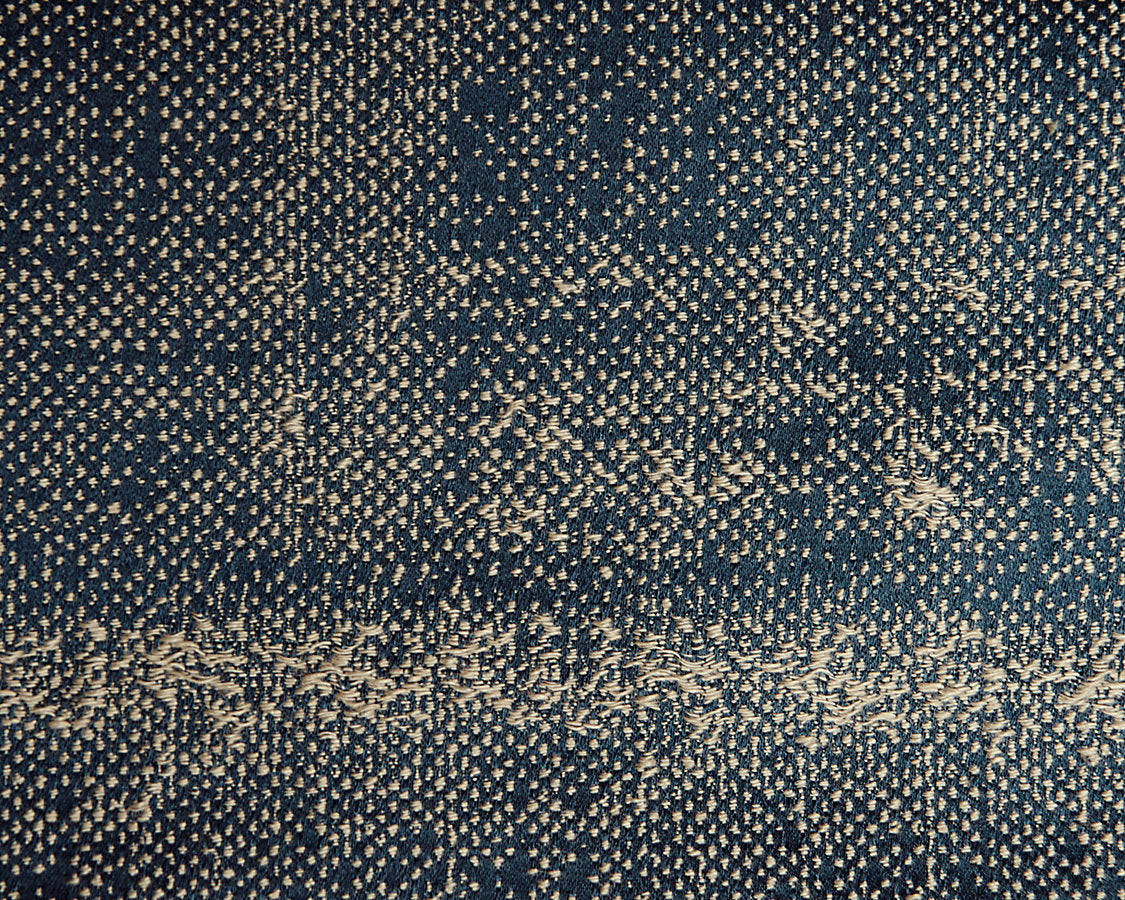 Kim - Denim On Taupe - Scalamandre Fabric