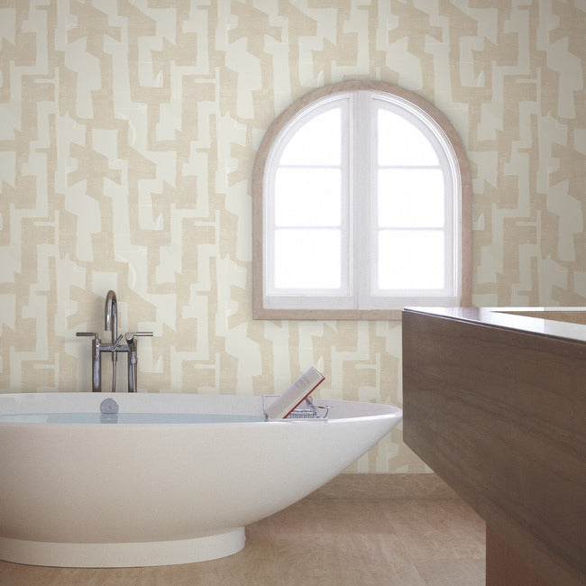 nikki-chu-modern-tribal-wallpaper-caramel-cream-york-wallcoverings-ag2103