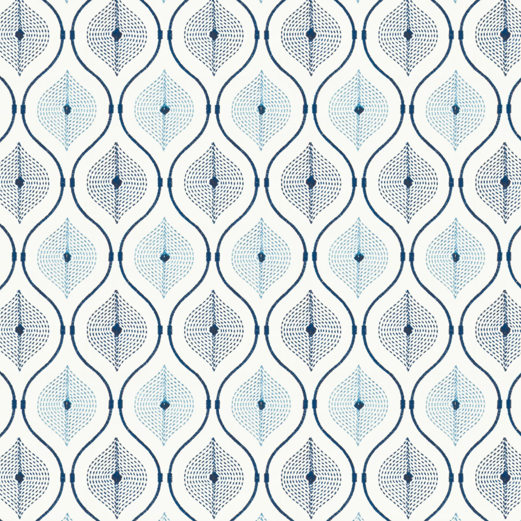 Alexandra 1 Blue by Stout Fabric