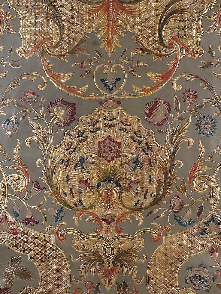 Cuir Versailles - Bleu/Multi - Scalamandre Fabric