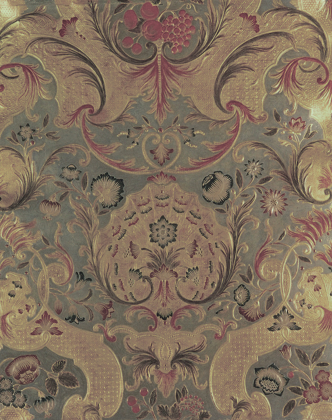 Cuir Versailles - Green/Multi - Scalamandre Fabric