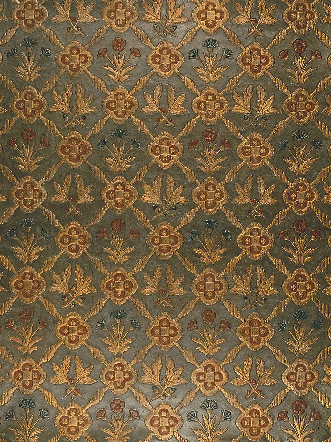 Cuir Chene - Bleu/Gold