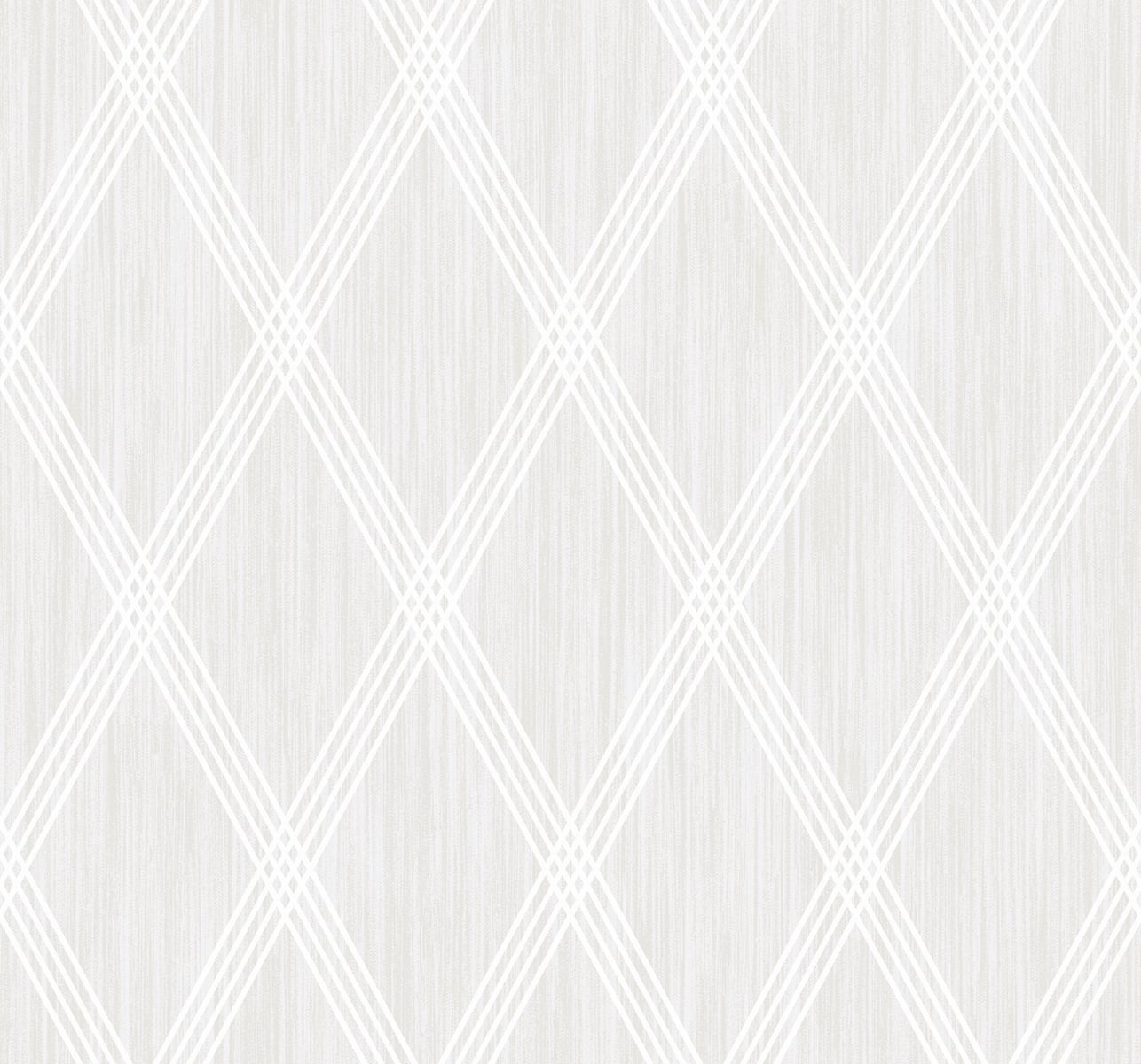Seabrook Designs AW70900 Casa Blanca 2 Marble Diamond Geometric  Wallpaper Metallic Pearl and Silver Glitter